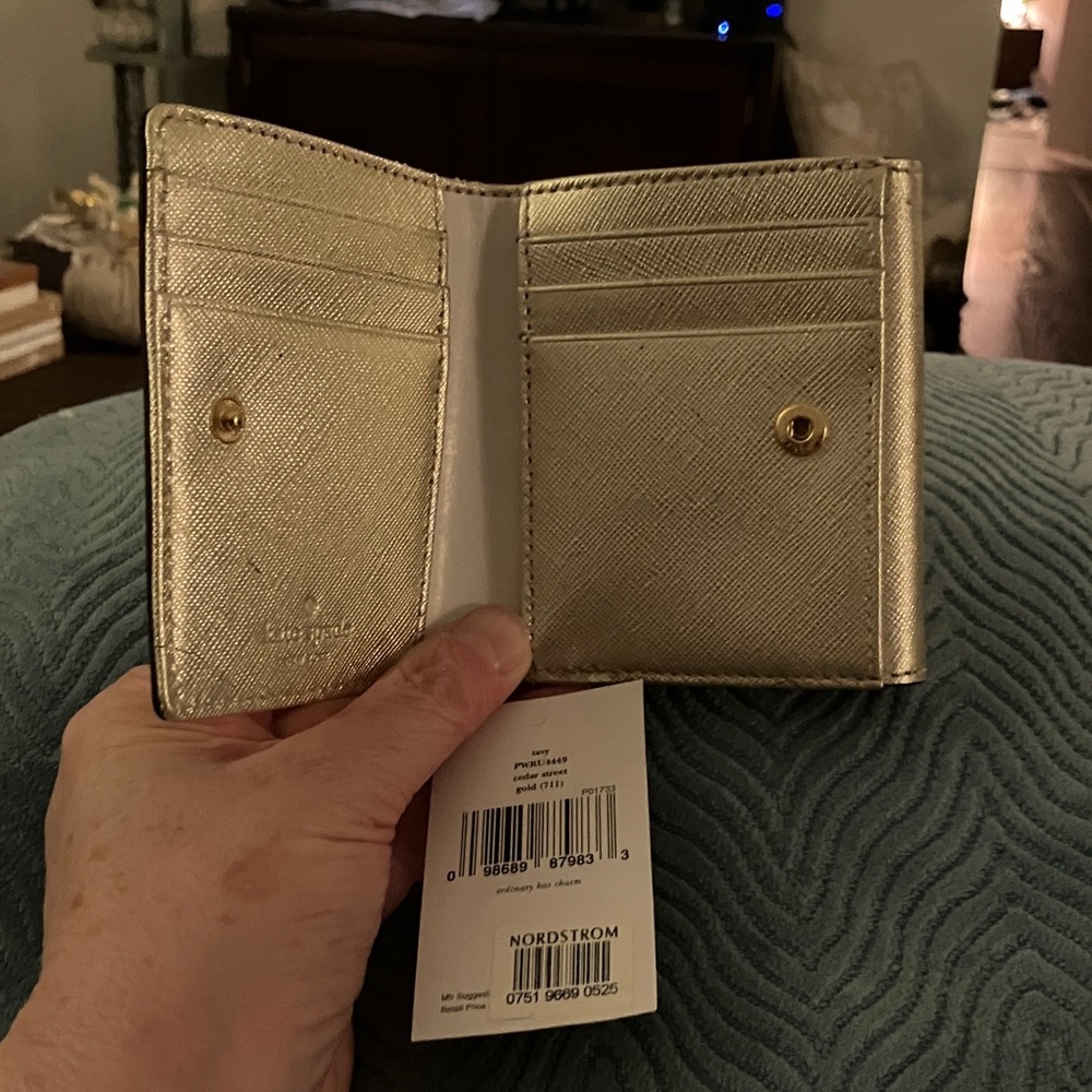 Kate Spade Metallic Gold Wallet - Picture 3 of 7